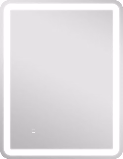 Specchio da bagno HOMCOM con LED touch dimmerabile, 3 temperature di colore e funzione antiappannamento, L: 60 cm, H: 80 cm