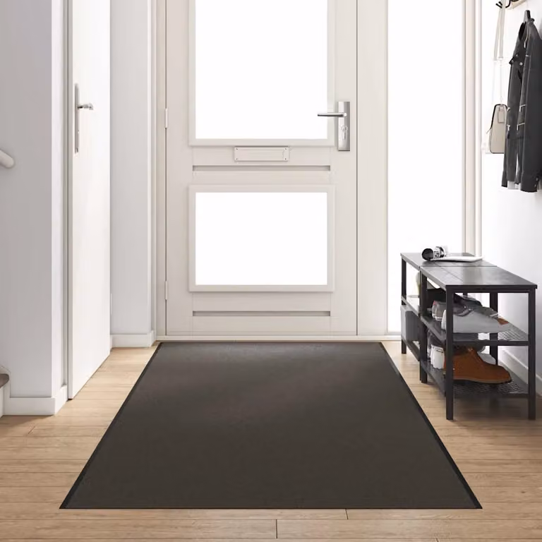Tappetino moderno vidaXL rettangolare antracite e nero in poliammide L: 350 cm, P: 120 cm