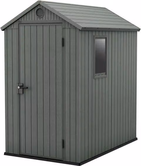 Casetta da giardino Keter Darwin 4x6 Verde L: 125,8 cm, P: 184,5 cm, H: 205,1 cm