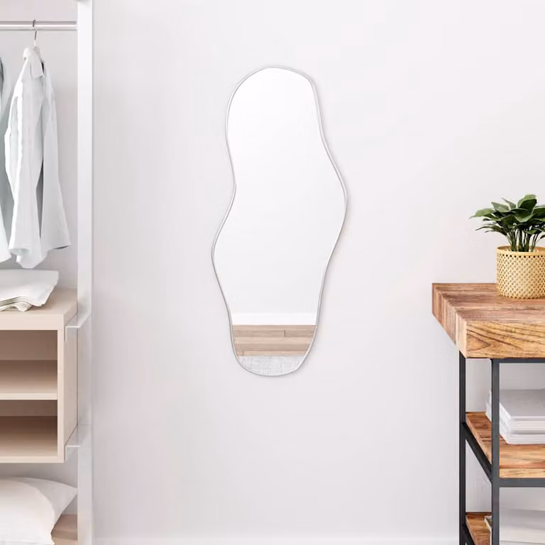 Specchio da parete vidaXL Argento L: 80 cm, P: 35 cm