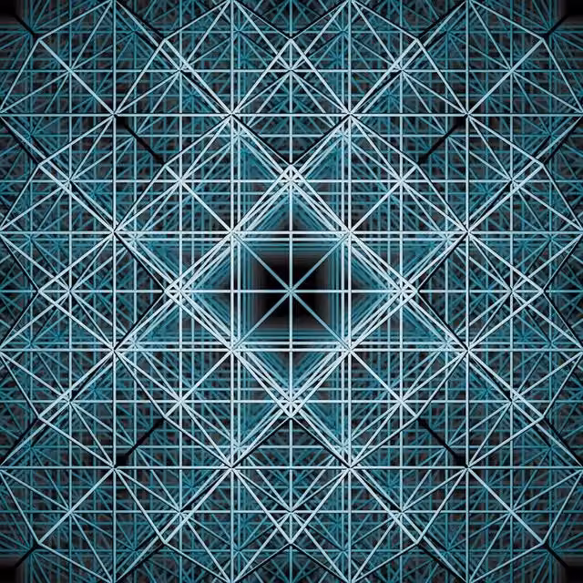 Fotomurale KOMAR Matrix con design geometrico e astratto, Multicolore, L: 368 cm, H: 248 cm