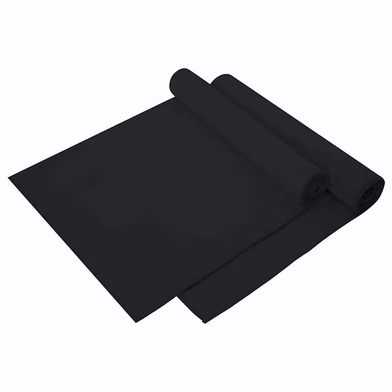 Set di 2 asciugamani sportivi in microfibra vidaXL, colore nero, L: 140 cm x P: 70 cm