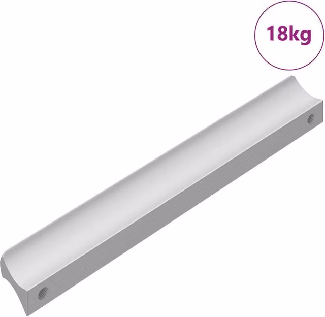 Manico in alluminio CFW7696170 color argento opaco L: 105.7 mm, P: 7.4 mm, H: 15.5 mm