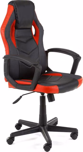 Sedia da gaming Akord FG19 Nero Rosso con poggiatesta e ruote multidirezionali