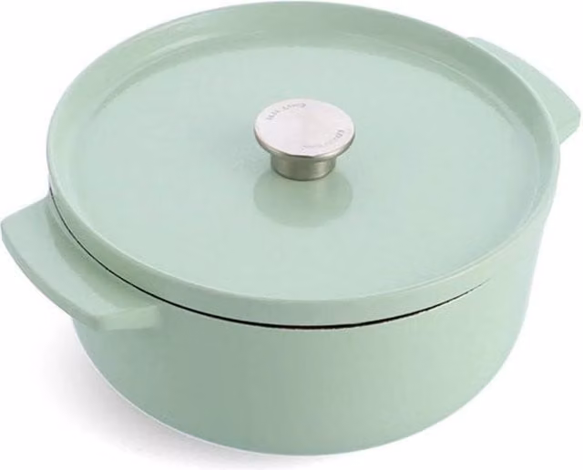 Casseruola in ghisa smaltata KitchenAid colore Verde Ghisa con capacità 5,2 l adatta a tutti i piani cottura incluso induzione