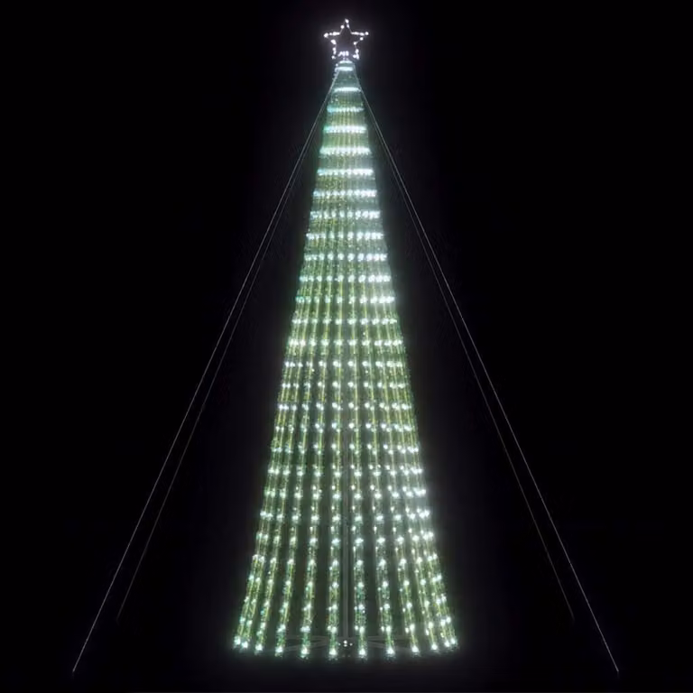 Albero di Natale con 1028 LED vidaXL, colore verde con luci bianco freddo, Altezza: 403 cm