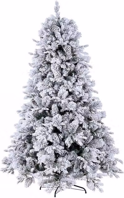 Albero di Natale Artificiale Innevato GIORDANOSHOP Verde, Altezza: 150 cm