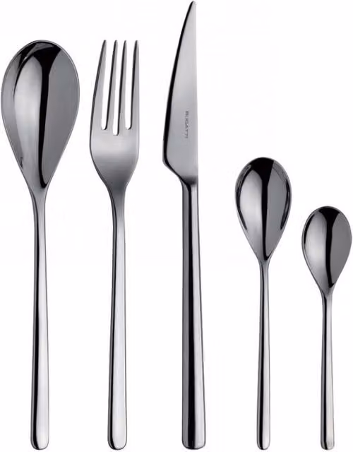 Set di posate Casa Bugatti Sintesi in acciaio inox argentato, 30 pezzi con scatola Gallery