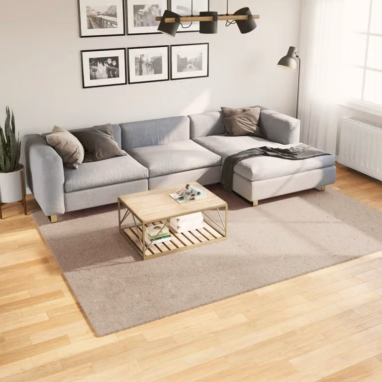 vidaXL Tappeto a Pelo Corto HUARTE Morbido e Lavabile Sabbia L: 200 cm, P: 280 cm