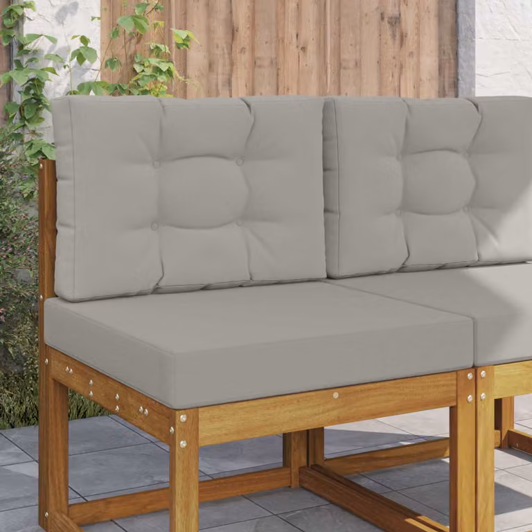 Cuscino per divano da esterno vidaXL in poliestere grigio 60 x 60 cm