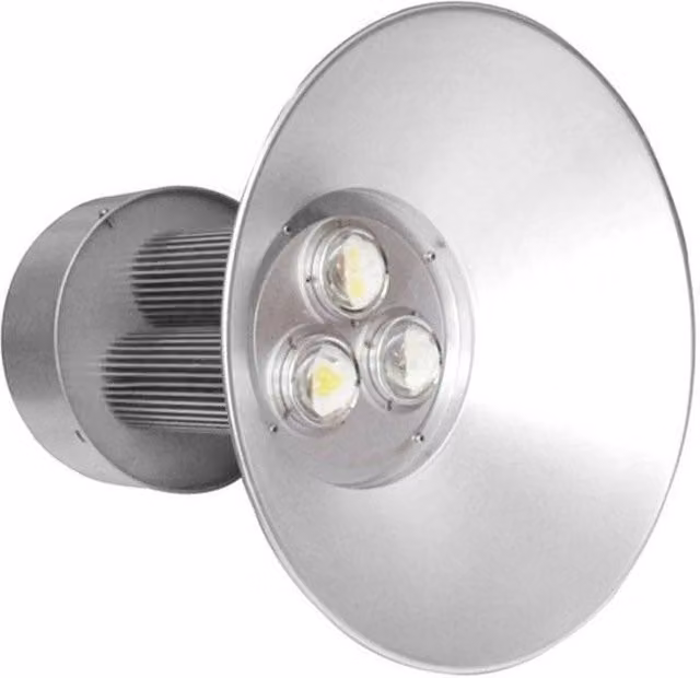 Faro Proiettore a LED Trade Shop Traesio con Campana Industriale, Luce Bianco Freddo, 150W, IP65, Colore Bianco