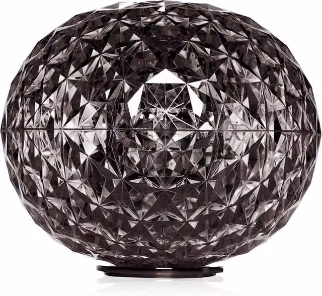 Kartell Planet 9386 Lampada da tavolo LED moderna in vetro trasparente o fumé