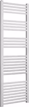 Termoarredo scaldasalviette in acciaio bianco L: 65 cm, H: 150 cm, interasse 60 cm