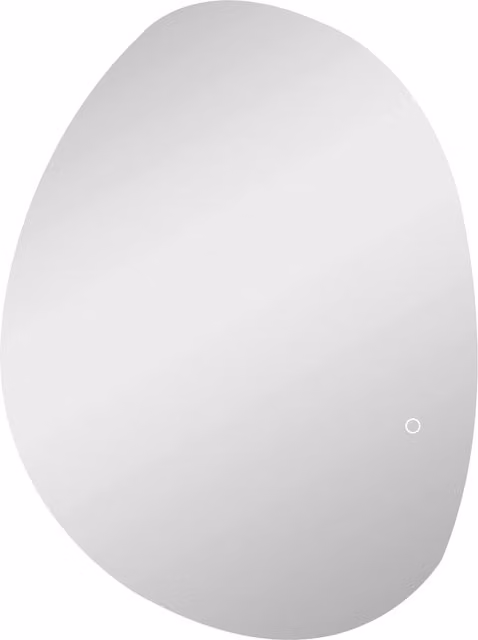 Specchio da Bagno Moderno HOMCOM in Vetro Temperato con Illuminazione LED Regolabile e Dimmerabile, Argento, L: 60 cm, H: 80 cm, P: 5 cm