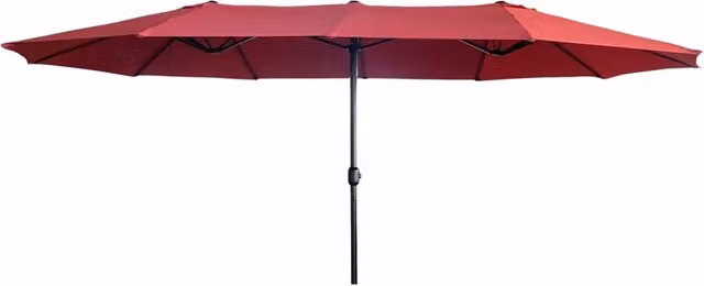 Ombrellone doppio da giardino Akord TILIA rosso e beige in acciaio L: 460 cm, P: 270 cm, H: 245 cm
