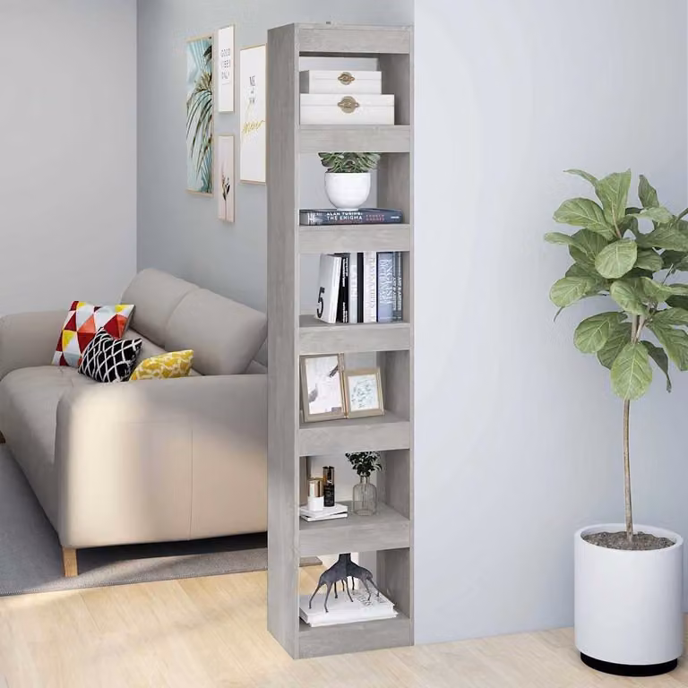 Libreria/Divisorio vidaXL Grigio Cemento L: 40 cm, P: 30 cm, H: 198 cm