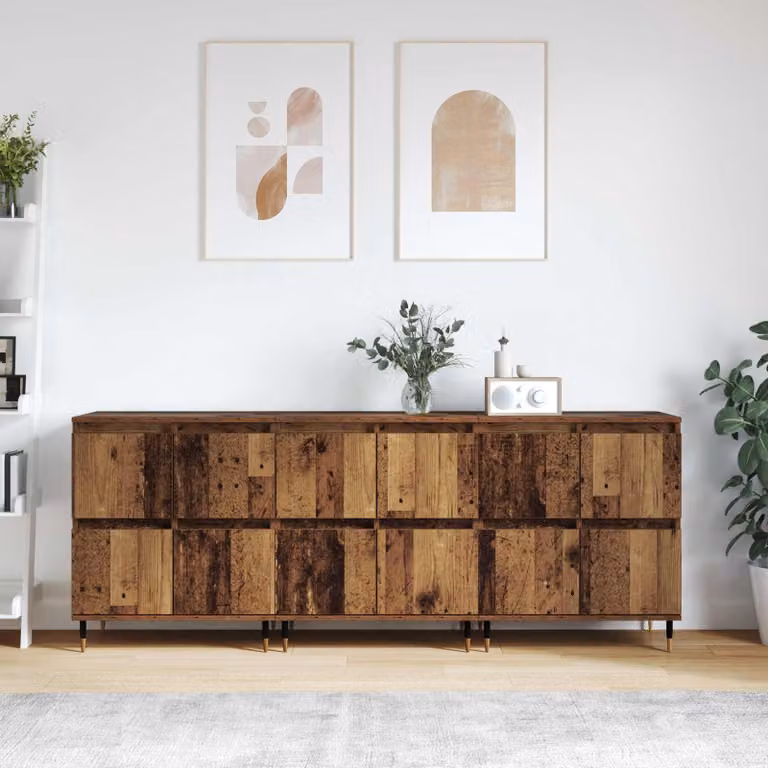 Armadio vidaXL in legno 3 pezzi marrone L: 60 cm, P: 35 cm, H: 70 cm