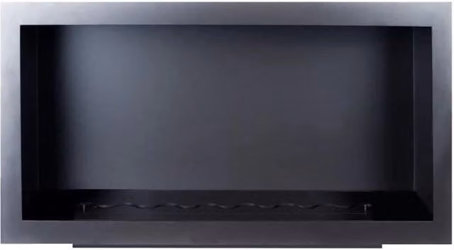 Inserti per biocamino a etanolo Biocamini Online, versione incasso rettangolare, colore nero, L: 1000 cm, P: 500 cm, H: 300 cm