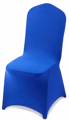 Set di 50 coprisedie VEVOR in poliestere e spandex lavabili, colore blu reale, adatti per sedie da pranzo, dimensioni: 51 x 45 x 95 cm
