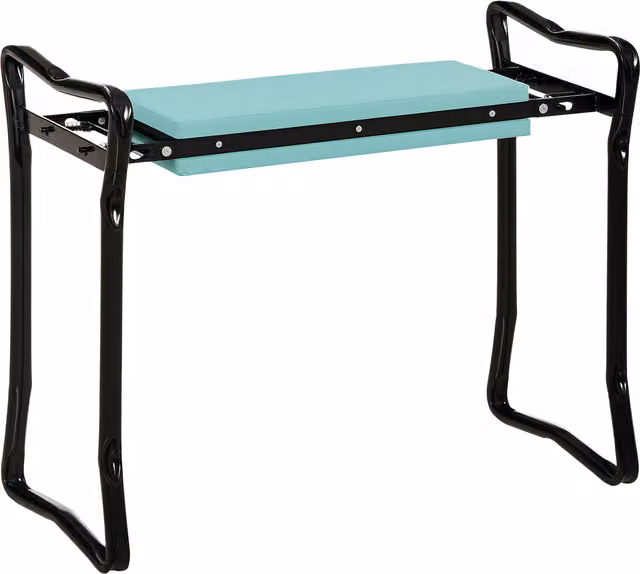 Sedia inginocchiatoio pieghevole Outsunny con cuscinetto in gommapiuma EVA verde per giardino L/P/H: 58 x 28 x 49 cm