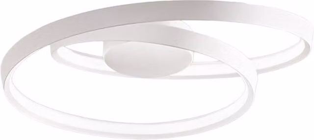 Perenz Ritmo Plafoniera LED Moderna ad Anello in Bianco e Marrone