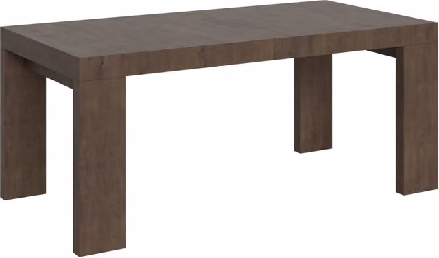 Tavolo allungabile moderno Itamoby marrone con piano in MDF laminato e struttura in metallo e legno L/P/H: 200 x 90 x 77 cm, estensibile fino a 460 cm