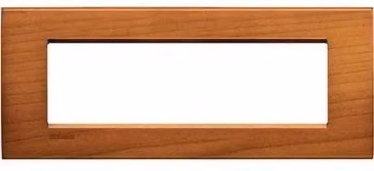 BTicino Placca Living Light 7P Ciliegio Americano Marrone LNA4807LCA