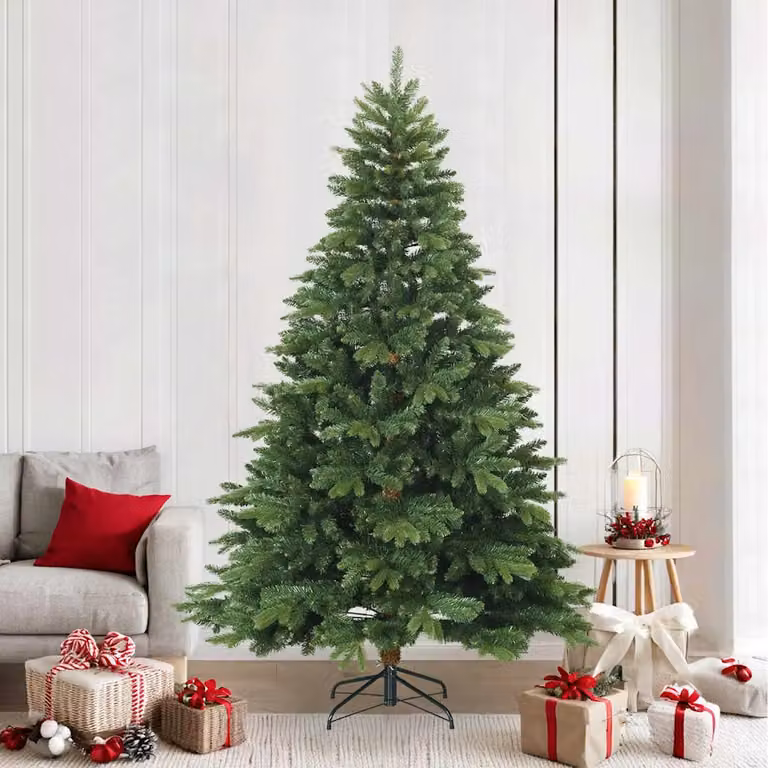 Albero di Natale artificiale verde vidaXL con rami pieghevoli, Altezza: 240 cm