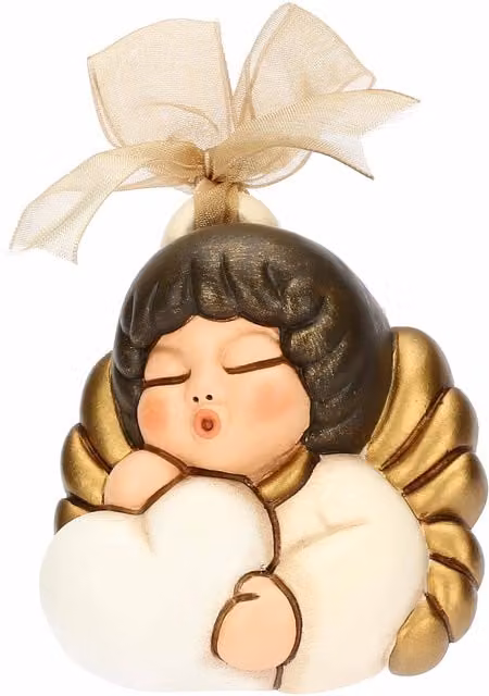 Miniformella Angelo Cuore THUN in ceramica multicolore da appendere al muro