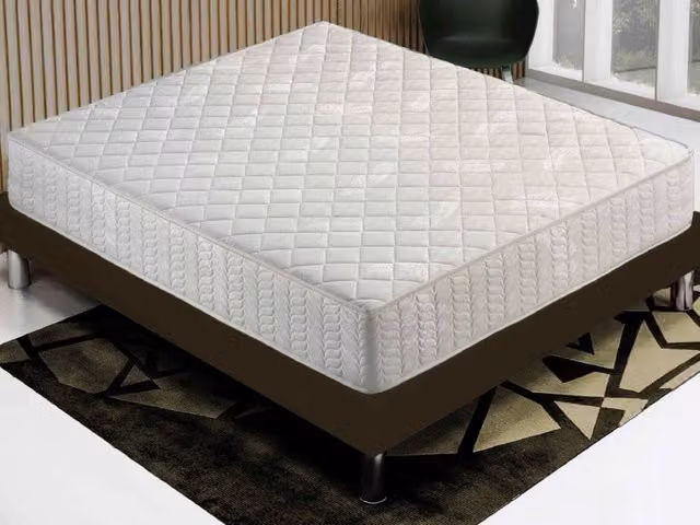 Materasso Matrimoniale MaterassieDoghe in Cold Foam Bianco con 7 Zone di Comfort, L/P/H: 160 x 190 x 20 cm