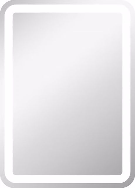Specchio da bagno moderno HOMCOM con luce LED dimmerabile, interruttore touch e funzione antiappannamento, L: 70 cm, H: 50 cm
