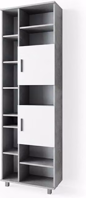 Mobile bagno alto Ilias Vicco colore grigio effetto calcestruzzo L/P/H: 60 x 39,47 x 190 cm