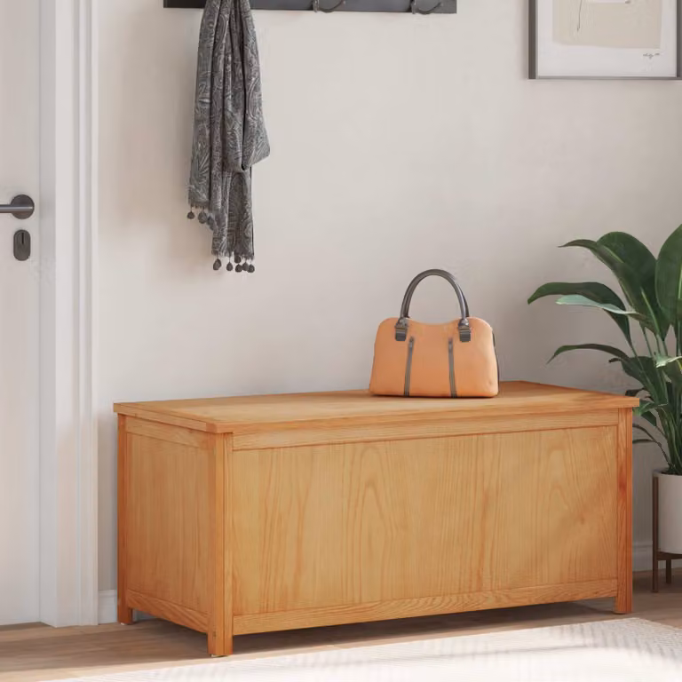 vidaXL Scatola di Stoccaggio in Legno Rovere Marrone L 110 x P 45 x H 45 cm