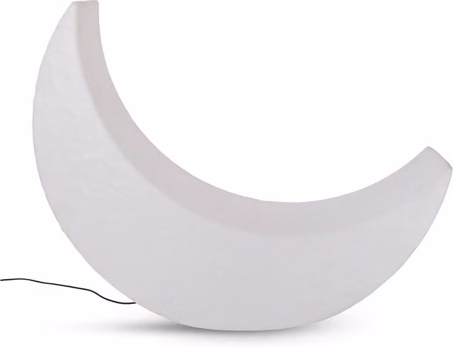 Lampada da esterno My Moon Seletti bianca con luce LED warm white
