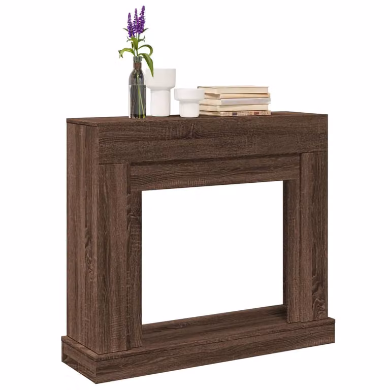 Cornice per Camino vidaXL in Rovere Marrone, L: 100 cm, P: 30 cm, H: 87,5 cm