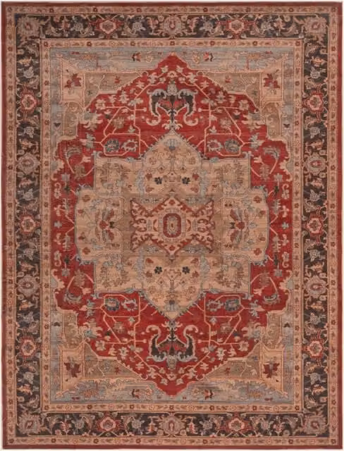 Tappeto Sami rosso stile orientale lavabile e antiscivolo L: 280 cm, P: 200 cm