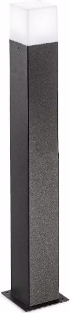 Lampada da esterno a palo Gea Siattle in metallo con tecnologia LED e protezione IP44, disponibile in bianco, nero o grigio, Altezza: 70 cm