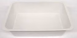 Vaschetta alimenti in melamina Vivenzi Produzioni Bianco L/P/H: 25 x 25 x 8 cm