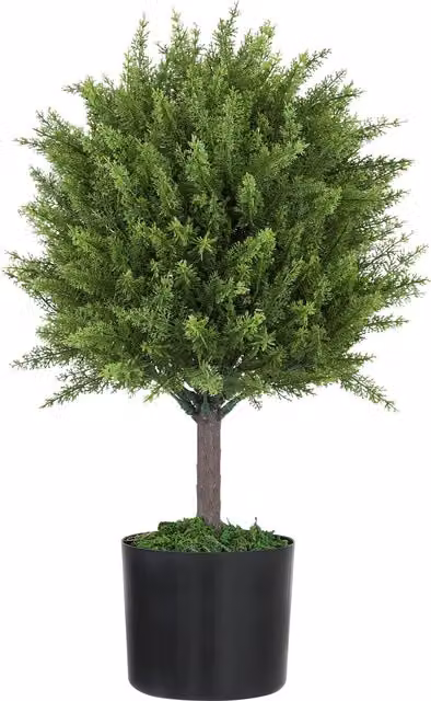 Albero di Cedro Artificiale HOMCOM con Vaso Verde per Interno ed Esterno, Altezza: 55 cm