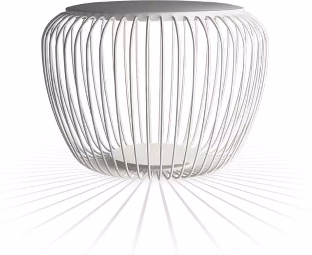 Vibia Meridiano Lampada da terra LED per esterno in metallo bianco