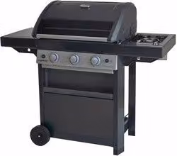 Barbecue a gas Campingaz Classic 3 Lbs DG nero con bruciatore laterale e termometro