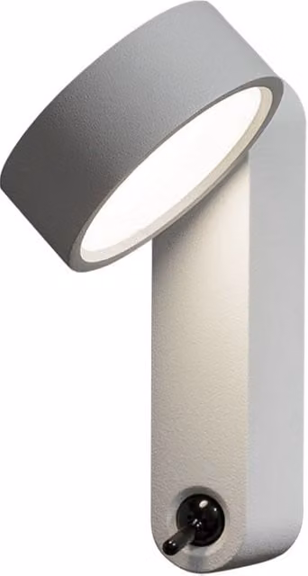 Applique LED Martinelli Luce Toggle bianca regolabile per lettura e luce notturna