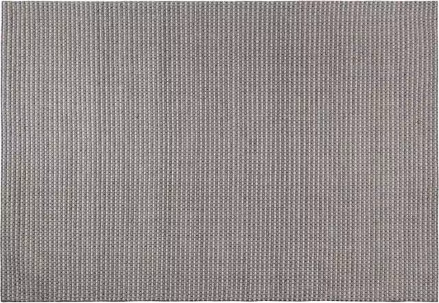 Tappeto Beliani Grigio Moderno in Lana e Poliestere Rettangolare L: 140 cm x P: 200 cm