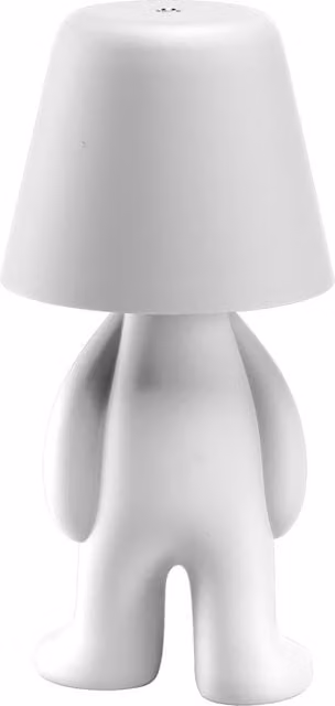 Qeeboo Sweet Brothers Tom Lampada da tavolo ricaricabile LED bianca con controllo touch