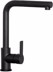 Miscelatore per lavello con doccetta estraibile Water Saving AQUATOWN Nero opaco SXTOWD6BK