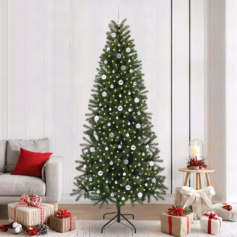 Albero di Natale artificiale verde vidaXL in PE e PVC, Altezza: 240 cm