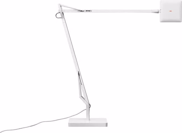 Lampada da tavolo Flos Kelvin LED regolabile in metallo disponibile in bianco, nero o cromato