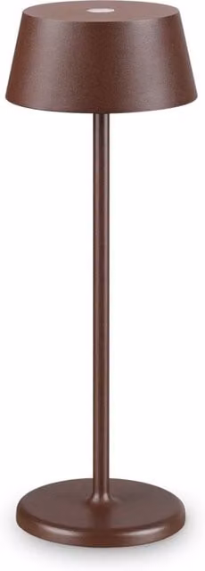 Ideal Lux Pure Lampada da Tavolo LED Outdoor Dimmerabile Ricaricabile in Metallo per Giardino e Terrazzo