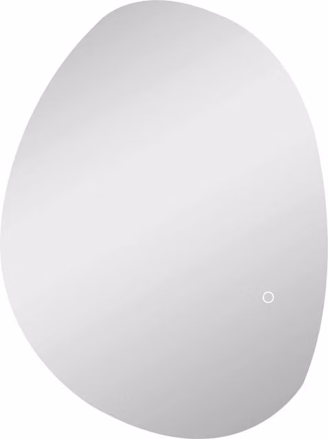 Specchio da bagno moderno HOMCOM in vetro temperato con illuminazione LED regolabile, colore e temperatura variabile, Argento, L: 70 cm, P: 5 cm, H: 50 cm
