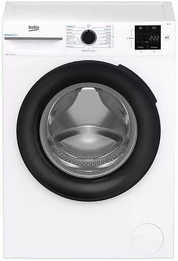 Lavatrice Beko BMSMW7126EB a caricamento frontale, capacità 7 kg, 1200 rpm, Classe A, colore Bianco, Profondità: 49,6 cm